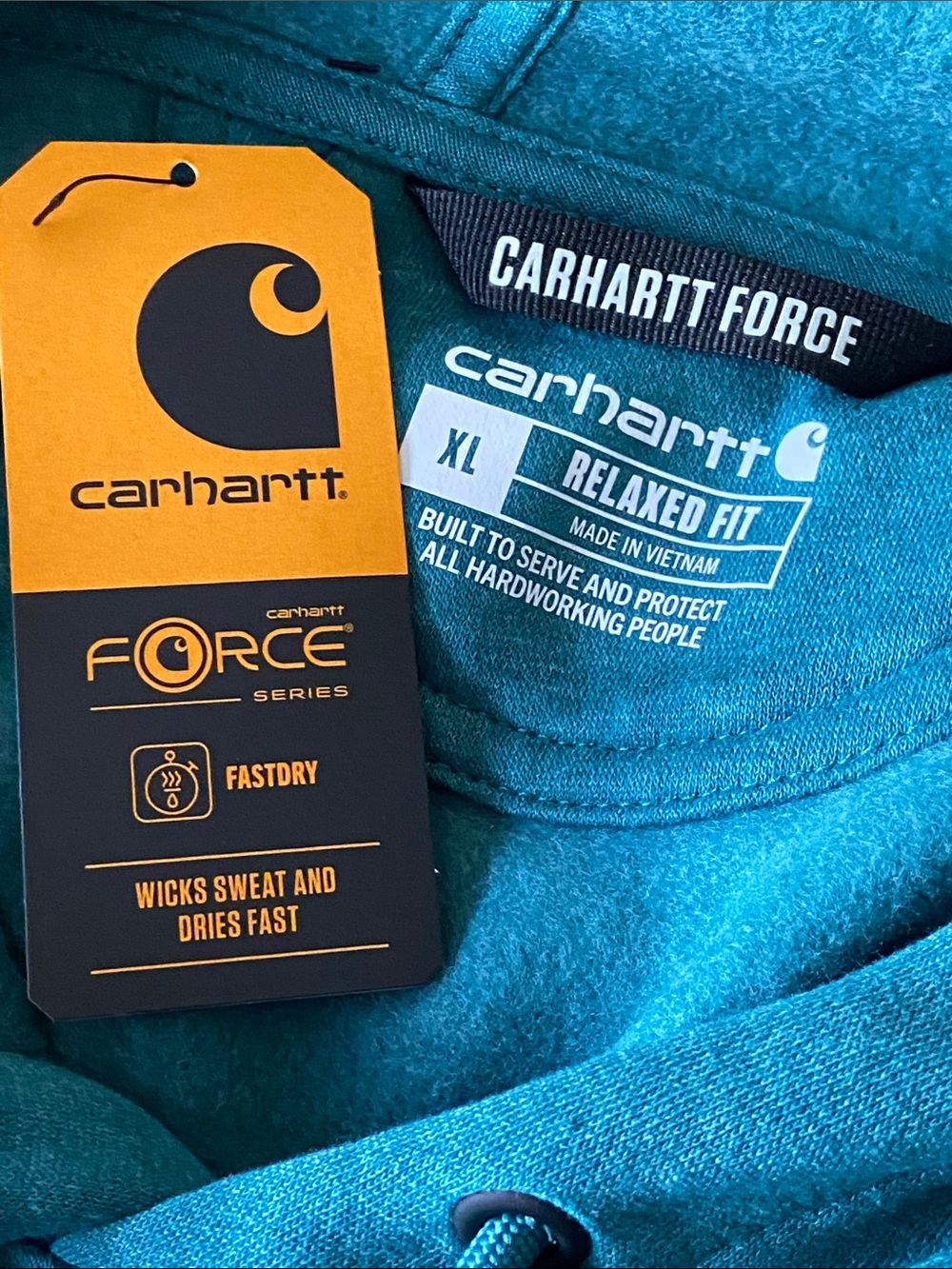 Carhartt Men's Force Relaxed Fit Lightweight Logo moisture wicking fast dry XL - Picture 8 of 12